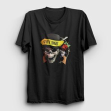 Presmono Unisex Siyah Hat V2 Guns N' Roses T-Shirt