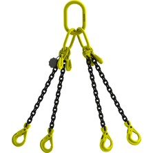 Master Chain G80 Dört Kollu Kısaltmalı B Kancalı Zincir Sapan