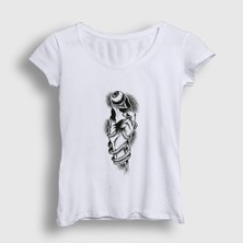 Presmono Kadın Beyaz Eye Keeper T-Shirt