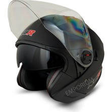 Ncr Unisex Güneş Vizörlü  Çenesiz Kask