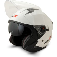 Ncr Unisex Güneş Vizörlü  Çenesiz Kask