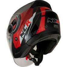 Ncr Unisex Güneş Vizörlü  Çenesiz Kask