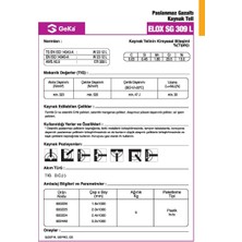 Gedik Kaynak Geka Elox Sg 309 L Tig Teli 3.2X1000 mm