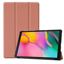 MobaxAksesuar Samsung Galaxy Tab A 8.0" T290 T295 T297 Kılıf PU Deri Smart Case Rose Gold