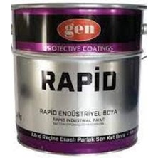 Gen Parlak Siyah Selülözik Yağlı Boya Metal Boyası 850 gr