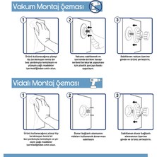 Vakumlu Banyo Tuvalet Havlu Askısı Krom