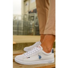 U.S. Polo Assn. Franco Beyaz Kadın Spor Sneaker Ayakkabı V10