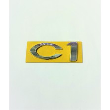 Behin Dizayn CITROEN UYUMLU C1 Bagaj Yazısı 80mm-35mm