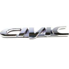 Behin Dizayn HONDA UYUMLU Civic Bagaj Yazısı Kromaj 125mm-25mm 1996-2000