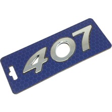 Behin Dizayn PEUGEOT UYUMLU 407 Bagaj Yazısı 110mm-32mm