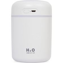 Bayındır Elektronik LED Işıklı Mini Ortam Oda Hava Nemlendirici ve Taşınabilir Buhar Makinesi H2O Humidifier