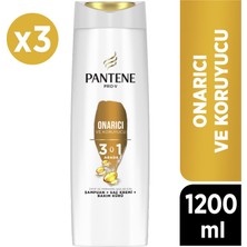 Pantene Pro-V Onarıcı ve Koruyucu Bakım 3'ü 1 Arada Şampuan Yıpranmış Saçlar 400 ml x 3