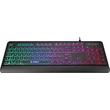 Everest KB-2025 Rtm Rainbow Aydınlatmalı Backlight Membrane Gaming Oyuncu Klavye Profesyonel Klavye