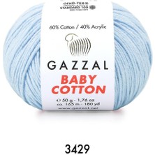 Gazzal Baby Cotton Amigurumi 3429 Bebe Mavi 50 Gr.
