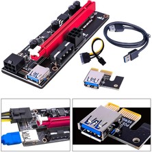 Flameer Pcı-E Ver 009S 1x Ila 16X Grafik Uzatma USB 3.0 Adaptörü Siyah USB Kablosu (Yurt Dışından)