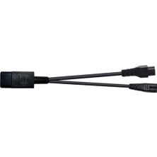 Flameer IEC320-C14 C7 + C5 Çıkış Güç Adaptörü Kordon 1-2 3-Pin Pdu / Ups 350MM (Yurt Dışından)