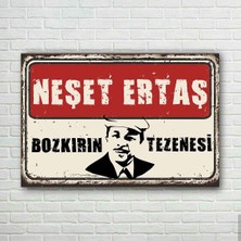 Trend Poster Neşet Ertaş Retro Ahşap Poster