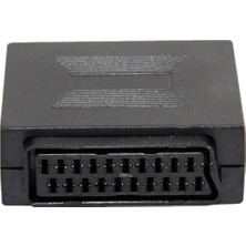 Flameer 21PIN Scart Kuplör Kablosu Marangoz Bağlayıcı Adaptörü Kadın Dişi Soket (Yurt Dışından)