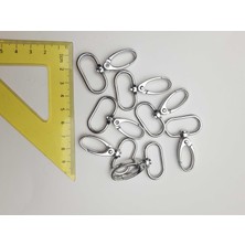 Be Beauty Gümüş Renginde Metal Klips Paris Çanta Kancası  Bir Pakette 2 Adet