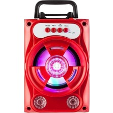 Kablosuz Bluetooth Hoparlör Tf Kart U Disk Subwoofer Hafif Taşınabilir Siyah(Yurt Dışından)