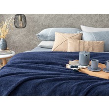 English Home Softy Wellsoft Tek Kişilik Battaniye 150 x 200 cm Gece Mavisi