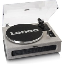 Lenco LS-440 Gy Gri 4 Hoparlörlü Bluetoothlu Pikap Plak Çalar