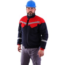 Eseriş Eser - 7-7 Gabardin Içi Polarlı Robalı Mont - Lacivert,kırmızı L