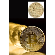 Epazzar 10 Adet Bitcoin Madeni Hatıra Parası Dekoratif Metal Sikke