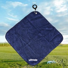 12X12 '' Mikrofiber Golf Havlu Ter-Emici Silme Bezi Spor Koyu Mavi(Yurt Dışından)