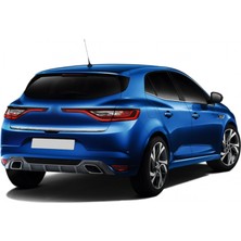 A&G Tuning Renault Megane 4 Hb Krom Bagaj Alt Çıta Formlu 2016 ve Sonrası Paslanmaz Çelik