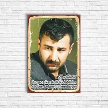 Trend Poster Azer Bülbül Retro Ahşap Poster