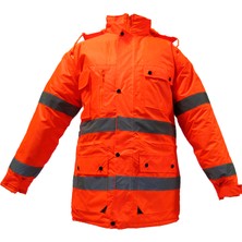 Ssm Sesam Grup Junior / Jn 1052 - Turuncu Impertex Fosforlu Parka