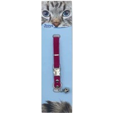 Jooys Zilli Kadife Kedi Boyun Tasması - Fuşya