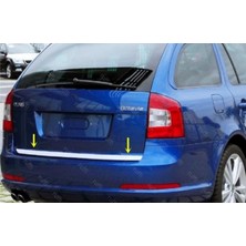 Fams Otomotiv  Skoda Octavia Krom Alt Bagaj Çıtası 2004-2013 Paslanmaz Çelik (Sw)