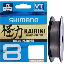 SHIMANO Kairiki X8 300 mt Steel Grey Örgü Ip Misina