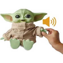 Mattel Star Wars The Mandalorian Baby Grogu Sesli Çantalı Peluş 28 cm
