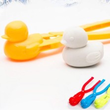 Lovoski 3in1 Kartopu Klip Top Makinesi Kar Kalıp Aracı Çocuk Kartopu Plaj Sarı (Yurt Dışından)
