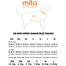Mita Air Mesh Kedi Köpek Göğüs Tasması Çift Reflektörlü, Terletmeyen Siyah/ Black