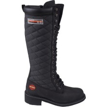 Harley Davidson Rem Black Siyah Nubuk Kadın Çizme