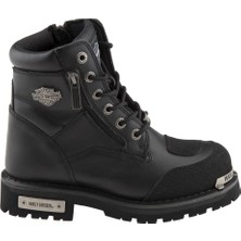 Harley Davidson Renshaw Black Siyah Deri Erkek Bot