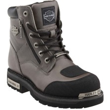 Harley Davidson Renshaw Grey Gri Deri Erkek Bot
