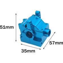 Jlb Yarış Çita Modeli Için 1/10 Rc Dişli Kılıf Kapak Bigfoot Kamyonlar Dıy Accs Mavi