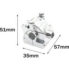 Jlb Yarış Çita Modeli Için 1/10 Rc Dişli Kılıf Kapak Bigfoot Kamyonlar Dıy Accs Mavi(Yurt Dışından)