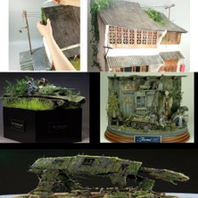 Lovoski 2 Paket Minyatür Asma Modeli Demiryolu Arazi Düzeni Diorama Peri Bahçe (Yurt Dışından)