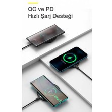 Baseus Manyetik Ultra Hızlı Magsafe Uyumlu 15W Kablosuz Şarj Cijhazı Apple iPhone 13 12 Pro Max Uym