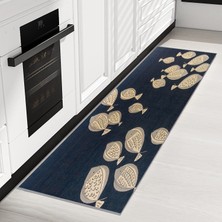 Rovigo Home Dijital Baskı Yıkanabilir Kaymaz Taban Mutfak Halısı RVG2042