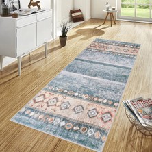 Rovigo Home Dijital Baskı Yıkanabilir Kaymaz Taban Salon Halısı  RVG1683