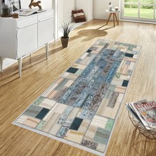 Rovigo Home Dijital Baskı Yıkanabilir Kaymaz Taban Salon Halısı  RVG1728