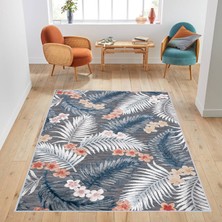 Rovigo Home Dijital Baskı Yıkanabilir Kaymaz Taban Salon Halısı  RVG1768
