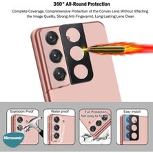Microsonic Samsung Galaxy S22 Kamera Lens Koruma Camı V2 Siyah